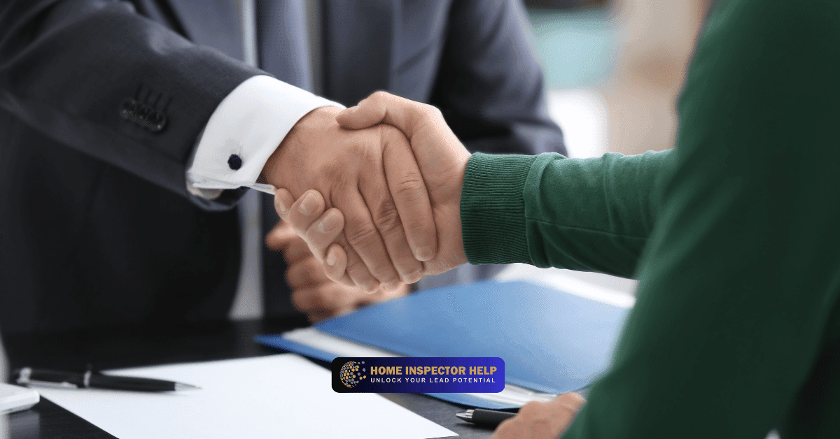 Hand selecting a standout individual from a group, symbolizing targeted referrals and choosing the right home inspector.